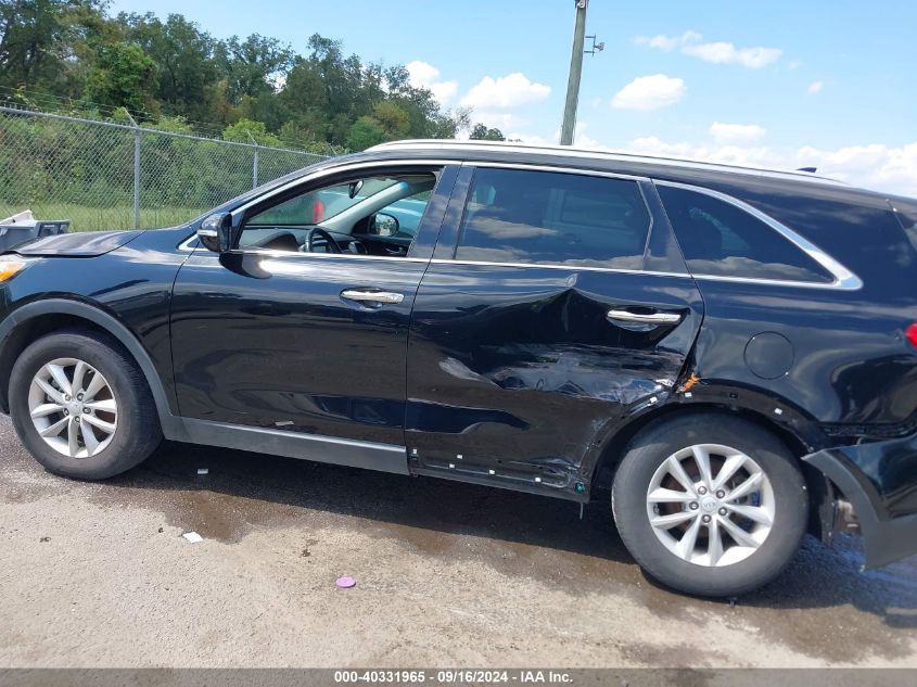 2017 Kia Sorento 2.4L Lx VIN: 5XYPG4A39HG204778 Lot: 40331965