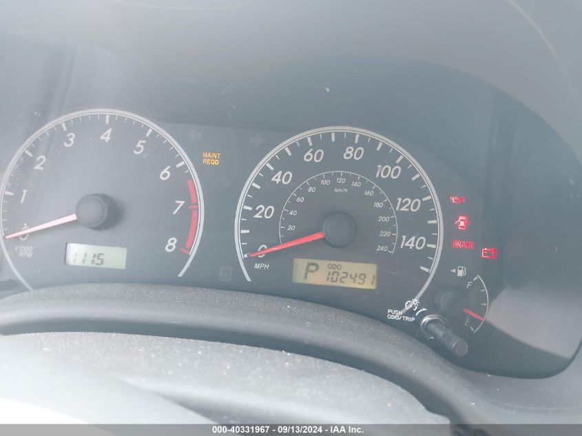 2009 Toyota Corolla VIN: JTDBL40E79J016268 Lot: 40331967