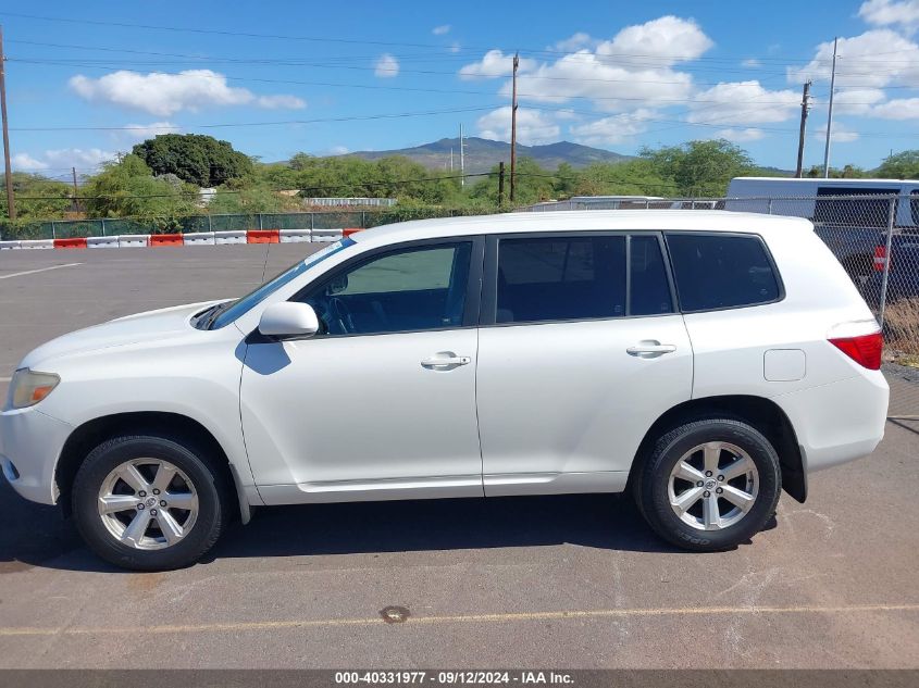 2010 Toyota Highlander Base V6 VIN: JTEZK3EHXA2099638 Lot: 40331977