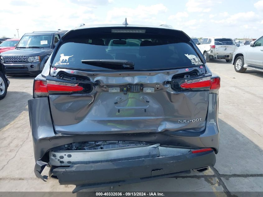 2016 Lexus Nx 200T VIN: JTJYARBZ6G2047223 Lot: 40332036