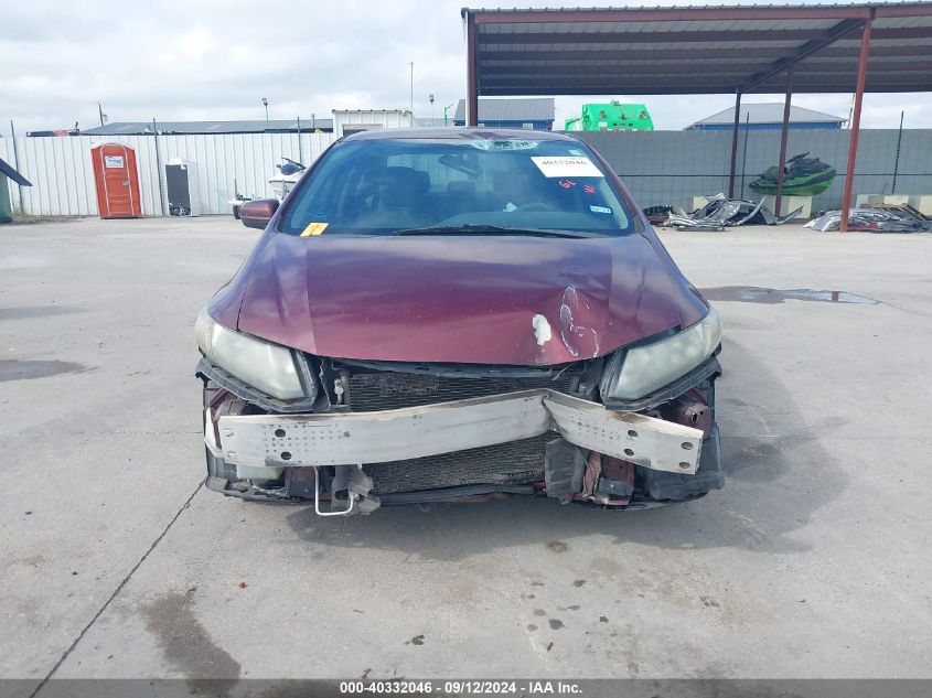 2014 Honda Civic Lx VIN: 2HGFB2F5XEH509214 Lot: 40332046