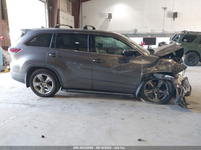 2014 Toyota Highlander Limited V6 VIN: 5TDDKRFH3ES054409 Lot: 40332056