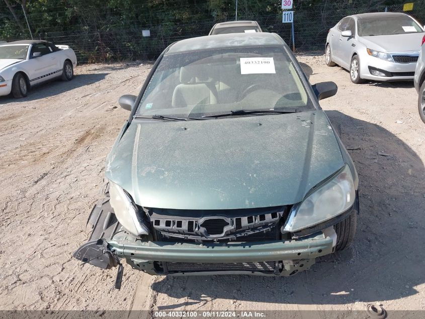 2004 Honda Civic Lx VIN: 2HGES16564H597733 Lot: 40332100