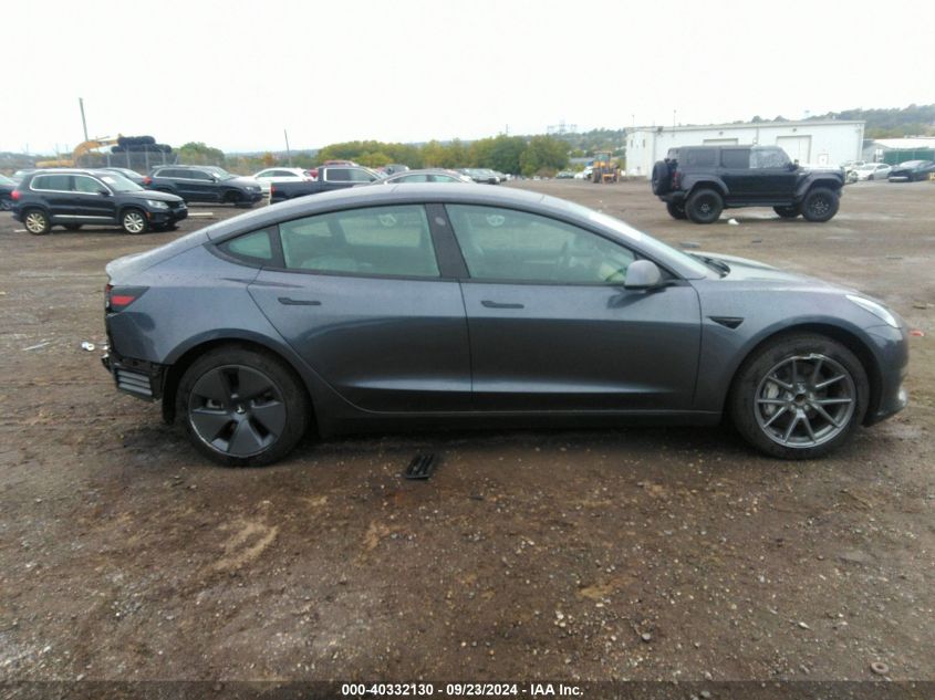 2023 Tesla Model 3 Rear-Wheel Drive VIN: 5YJ3E1EA1PF669489 Lot: 40332130