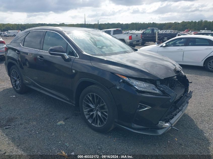 2018 Lexus Rx 450H F Sport VIN: 2T2BGMCAXJC026236 Lot: 40332172