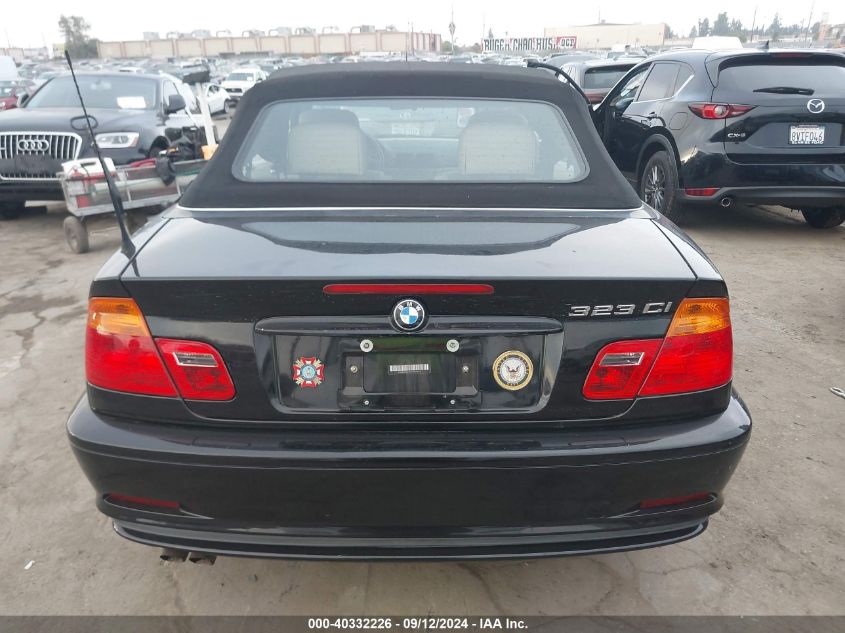 2000 BMW 323 Ci VIN: WBABR3342YEG01648 Lot: 40332226