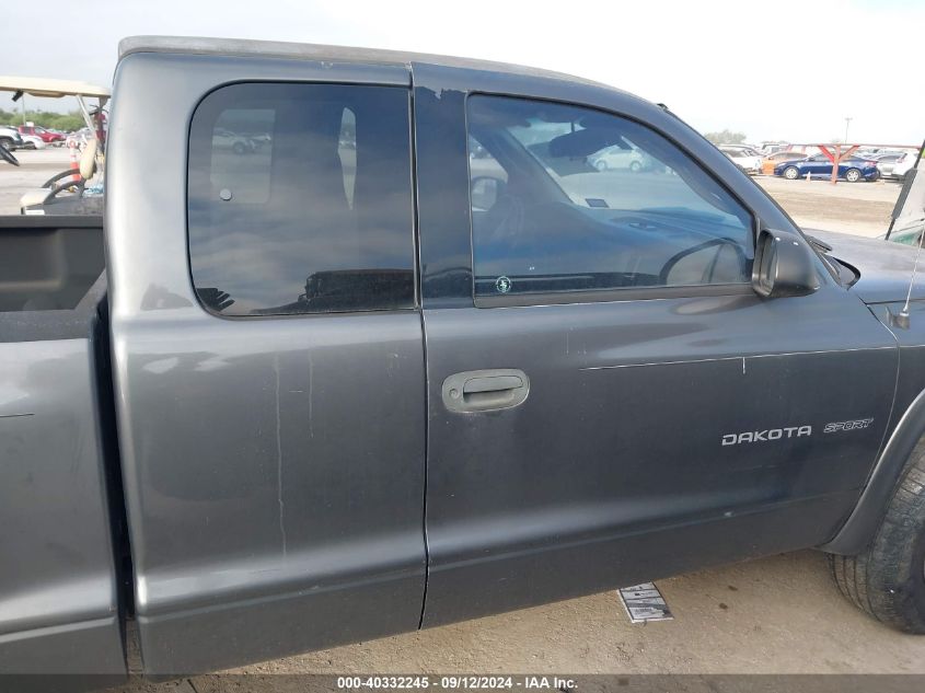 2002 Dodge Dakota Sport/Rt VIN: 1B7GL32N82S590374 Lot: 40332245