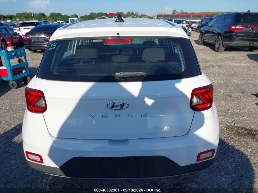 VIN KMHRB8A3XMU065649 2021 HYUNDAI VENUE SE
