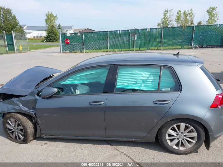 3VW217AU7FM037114 2015 Volkswagen Golf Tsi S 4-Door