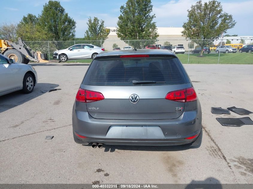 3VW217AU7FM037114 2015 Volkswagen Golf Tsi S 4-Door