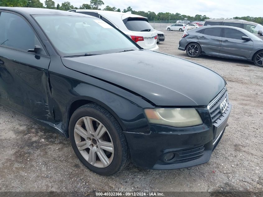 2009 Audi A4 2.0T Premium VIN: WAUJF78K39N057534 Lot: 40332366