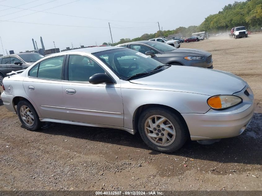 2004 Pontiac Grand Am Se VIN: 1G2NE52F44M520291 Lot: 40332507