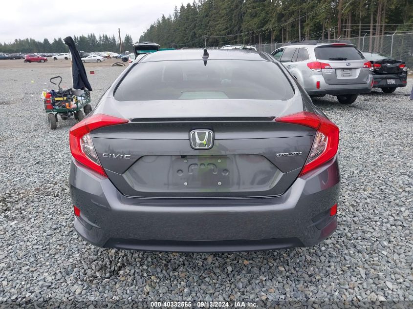 2018 Honda Civic Touring VIN: JHMFC1F96JX011105 Lot: 40332565