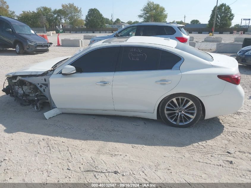 2018 Infiniti Q50 3.0T Luxe VIN: JN1EV7AP7JM361542 Lot: 40332587