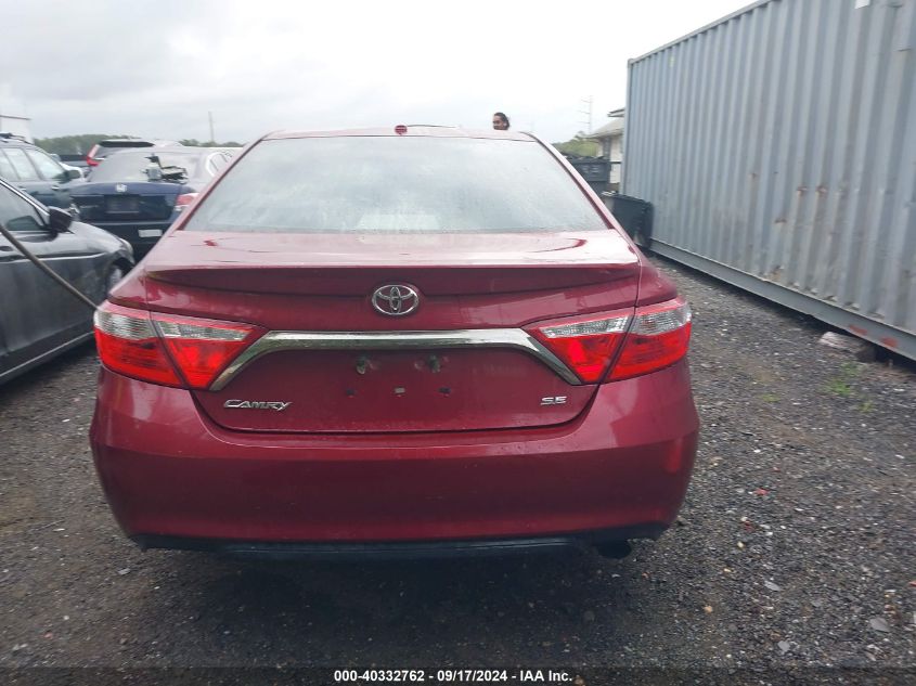 2015 Toyota Camry Se VIN: 4T1BF1FKXFU876772 Lot: 40332762