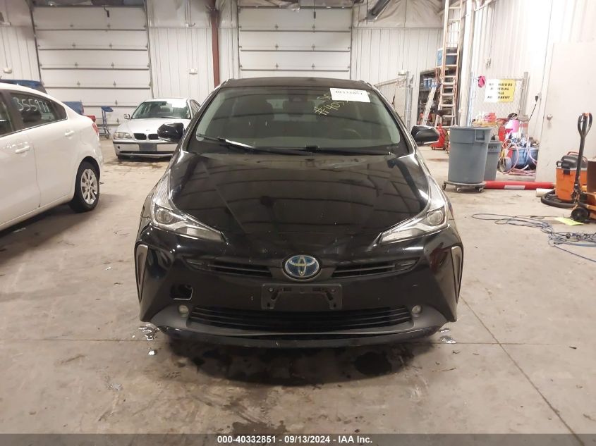 2019 Toyota Prius Le VIN: JTDL9RFU2K3002304 Lot: 40332851