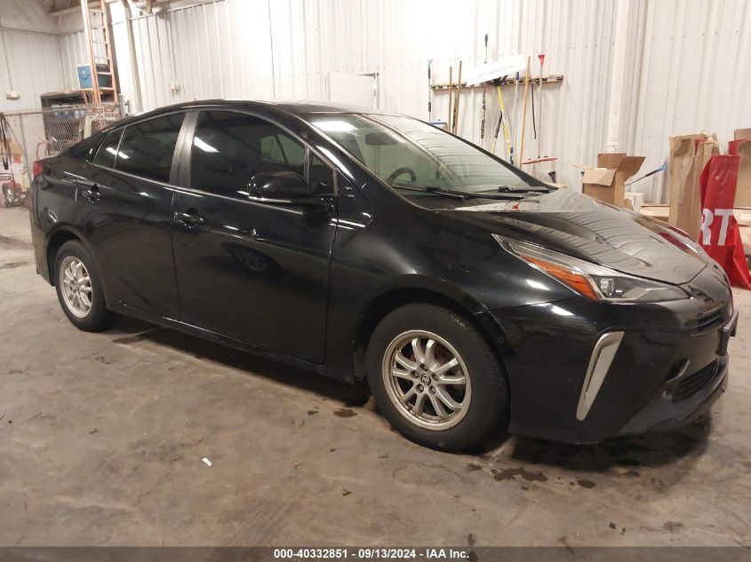 2019 Toyota Prius Le VIN: JTDL9RFU2K3002304 Lot: 40332851