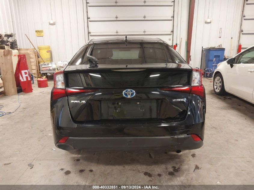 2019 Toyota Prius Le VIN: JTDL9RFU2K3002304 Lot: 40332851