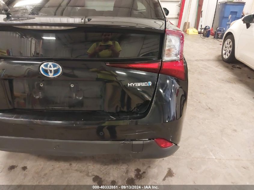 2019 Toyota Prius Le VIN: JTDL9RFU2K3002304 Lot: 40332851