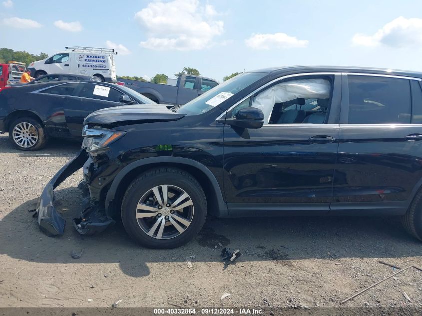 2017 Honda Pilot Ex-L VIN: 5FNYF6H53HB092285 Lot: 40332864