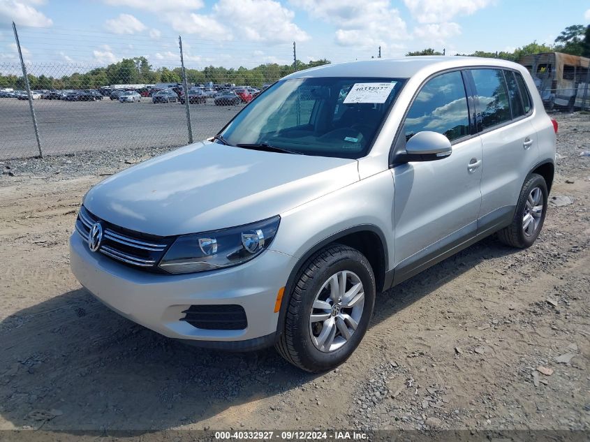 2013 Volkswagen Tiguan S VIN: WVGAV7AX6DW548691 Lot: 40332927