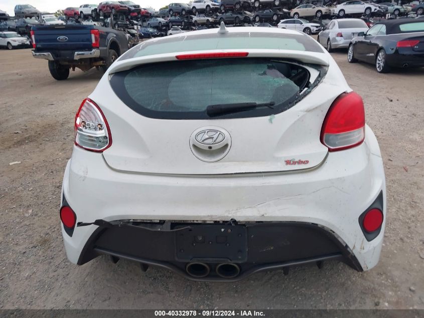 2014 Hyundai Veloster Turbo VIN: KMHTC6AE6EU199357 Lot: 40332978