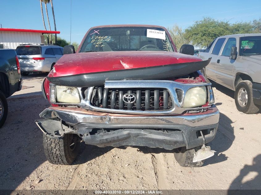 2004 Toyota Tacoma Xtracab Prerunner VIN: 5TESN92N44Z446732 Lot: 40333010