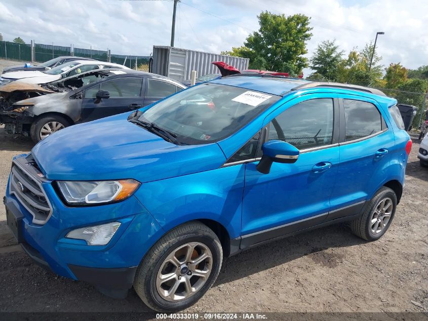 2019 Ford Ecosport Se VIN: MAJ6S3GL0KC276398 Lot: 40333019