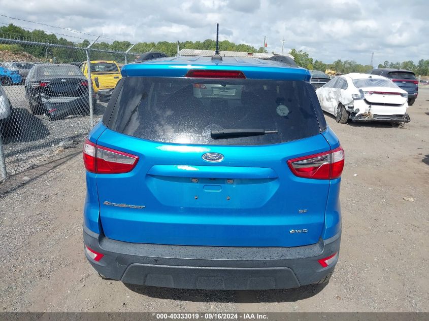 MAJ6S3GL0KC276398 2019 Ford Ecosport Se