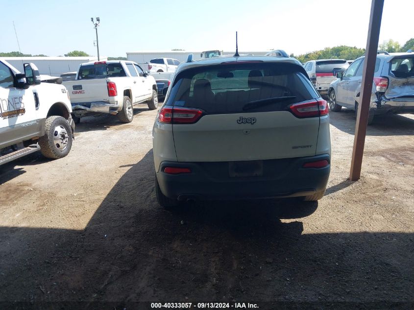 2016 Jeep Cherokee Sport VIN: 1C4PJLAB8GW257380 Lot: 40333057