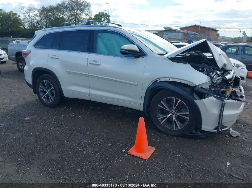 2016 Toyota Highlander Xle V6 VIN: 5TDJKRFH2GS343819 Lot: 40333170