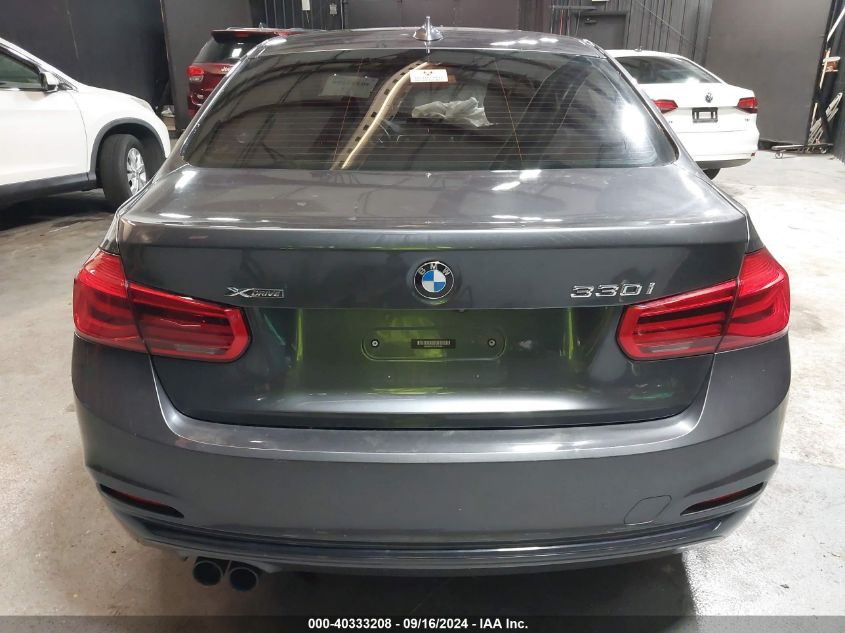 2018 BMW 330I xDrive VIN: WBA8D9C59JEB34951 Lot: 40333208