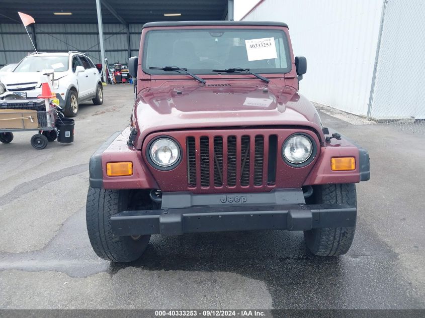 2004 Jeep Wrangler Se VIN: 1J4FA29174P736956 Lot: 40333253