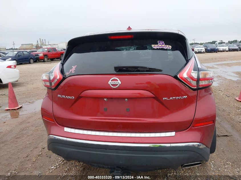 2015 Nissan Murano S/Sl/Sv/Platinum VIN: 5N1AZ2MG6FN224930 Lot: 40333320