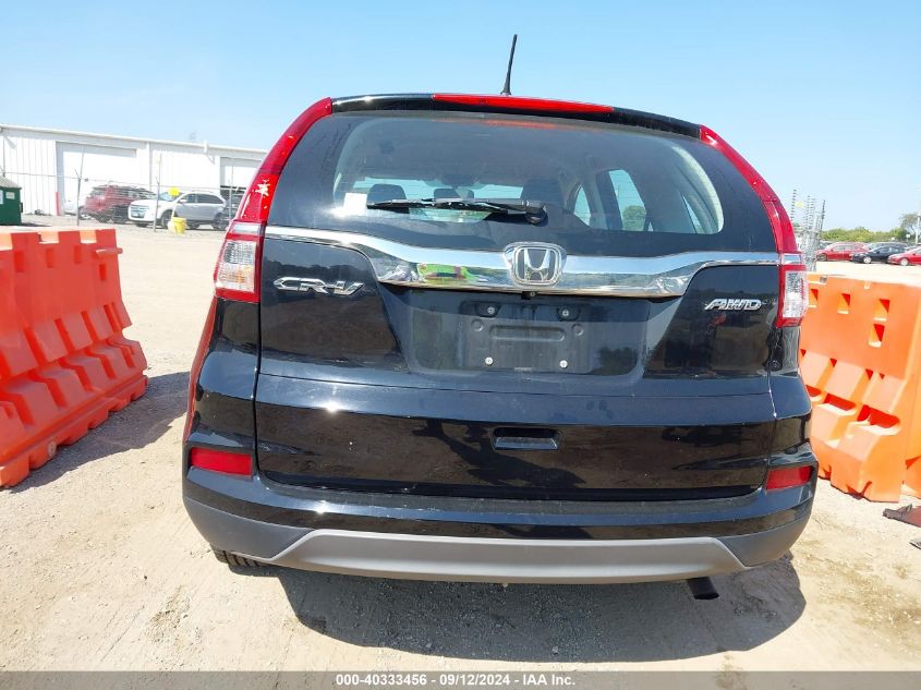 2015 Honda Cr-V Lx VIN: 5J6RM4H35FL057748 Lot: 40333456