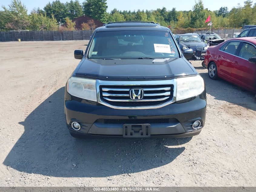 2012 Honda Pilot Ex-L VIN: 5FNYF4H66CB033379 Lot: 40333480