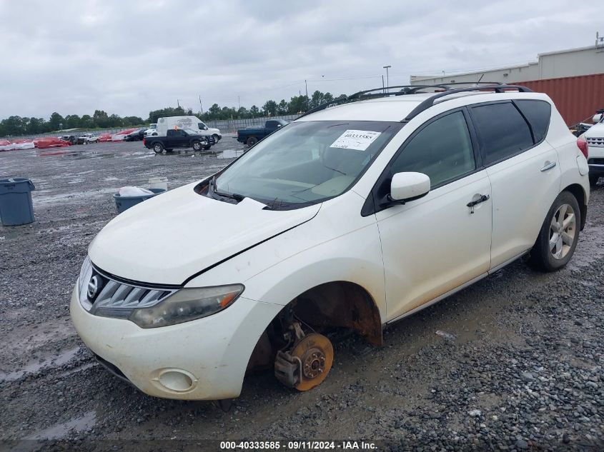 2009 Nissan Murano Sl VIN: JN8AZ18U29W004332 Lot: 40333585