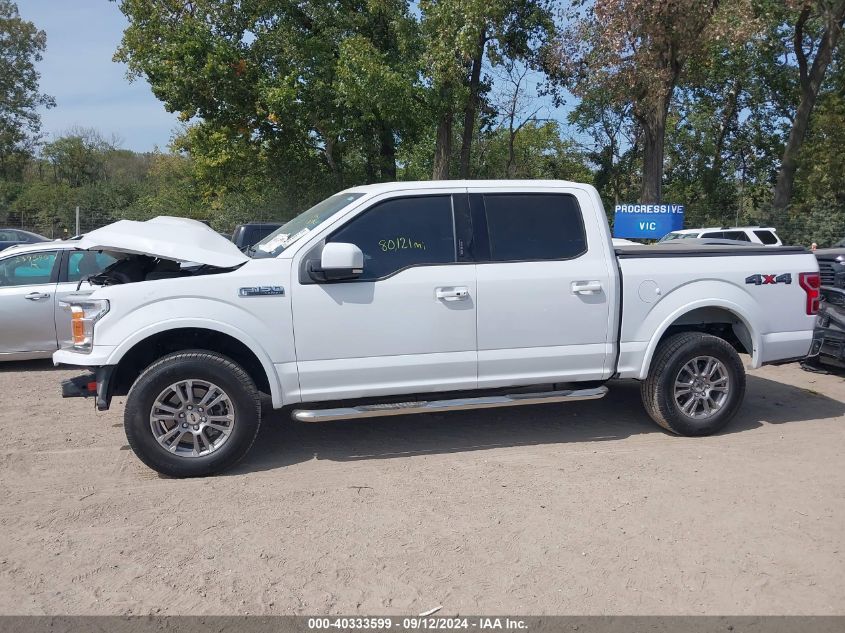 2019 Ford F-150 Supercrew VIN: 1FTEW1E54KFB19538 Lot: 40333599