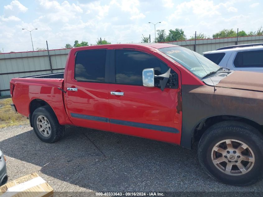 2006 Nissan Titan Le VIN: 1N6AA07B96N507559 Lot: 40333643