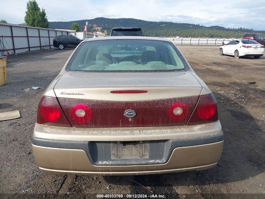 2004 Chevrolet Impala VIN: 2G1WF52EX49165881 Lot: 40333769