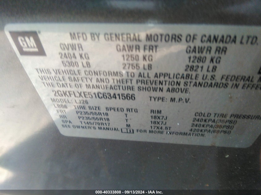 2GKFLXE51C6341566 2012 GMC Terrain Slt