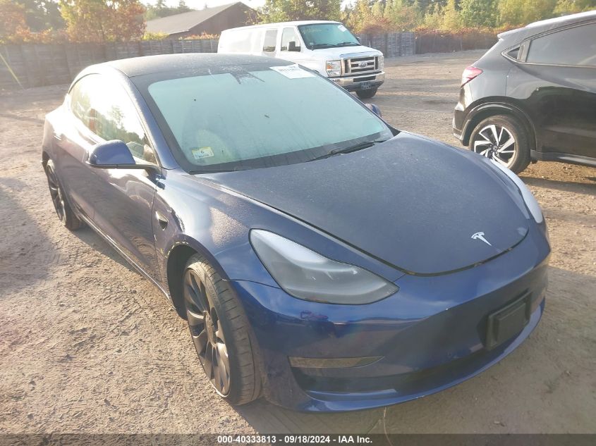 2022 Tesla Model 3 VIN: 5YJ3E1EC0NF268658 Lot: 40333813