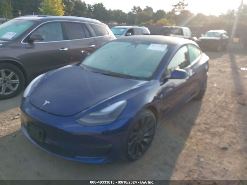 5YJ3E1EC0NF268658 2022 TESLA MODEL 3 - Image 2