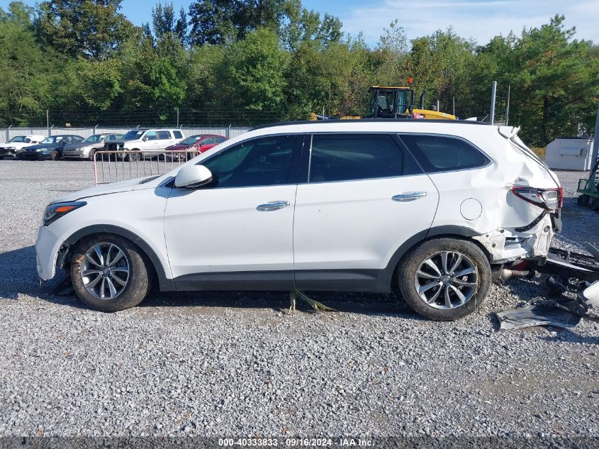 2017 Hyundai Santa Fe Se VIN: KM8SMDHF0HU224656 Lot: 40333833