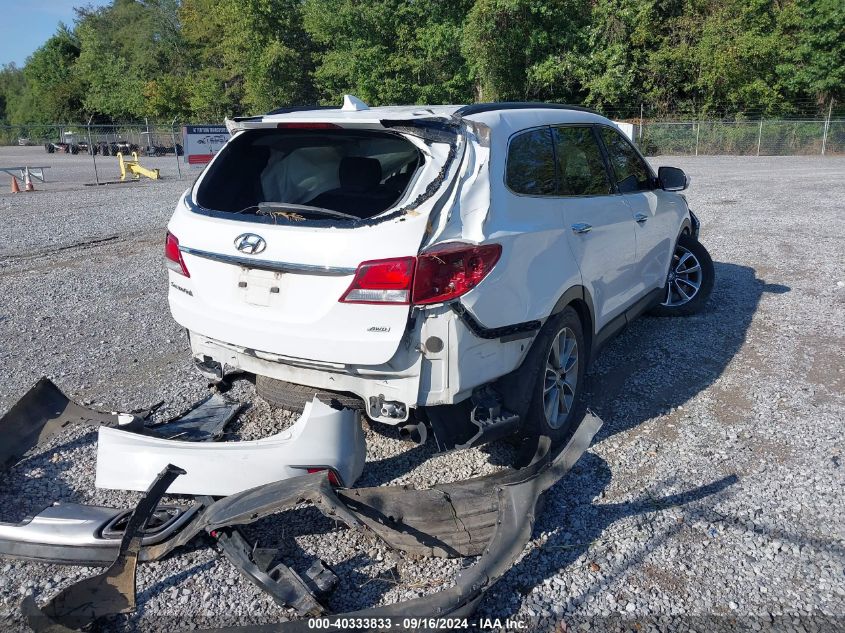 2017 Hyundai Santa Fe Se VIN: KM8SMDHF0HU224656 Lot: 40333833