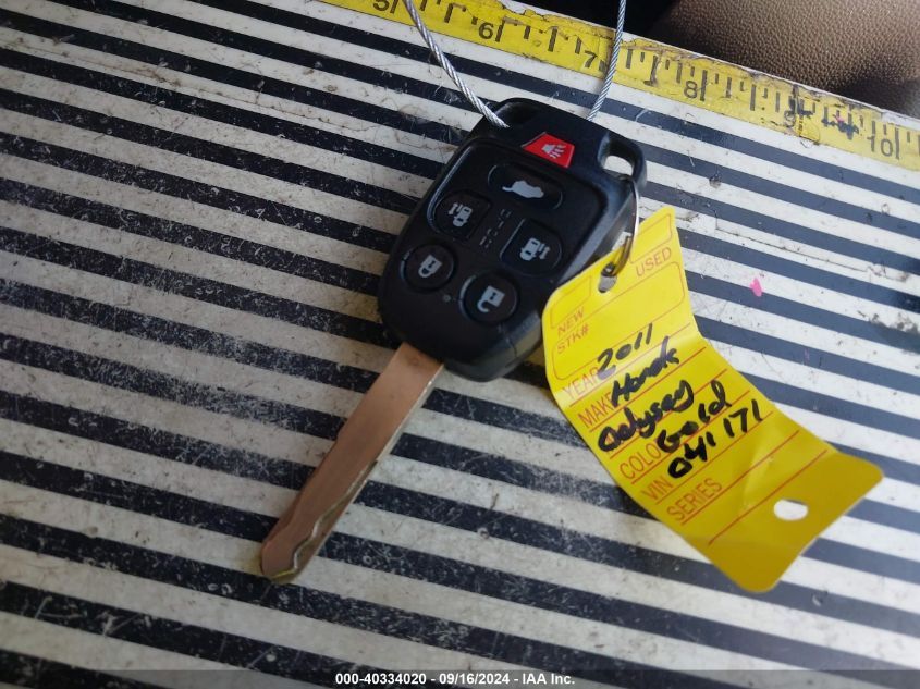 2011 Honda Odyssey Ex-L VIN: 5FNRL5H69BB041171 Lot: 40334020