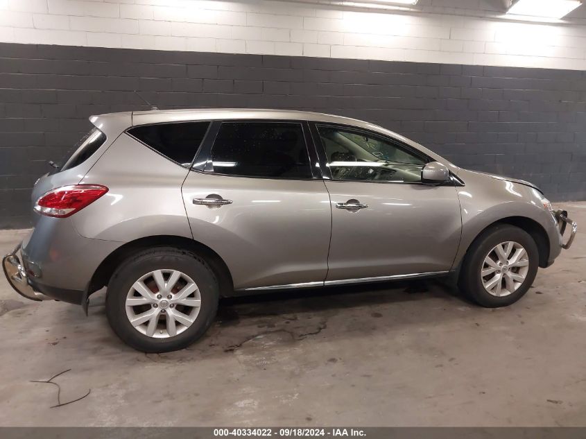 2012 Nissan Murano S VIN: JN8AZ1MW1CW235933 Lot: 40334022