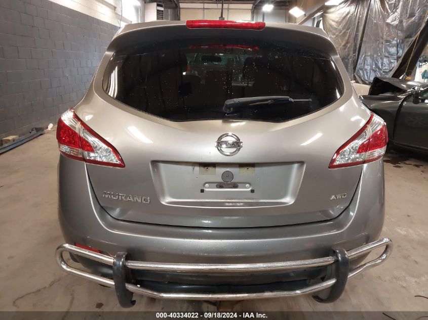 2012 Nissan Murano S VIN: JN8AZ1MW1CW235933 Lot: 40334022