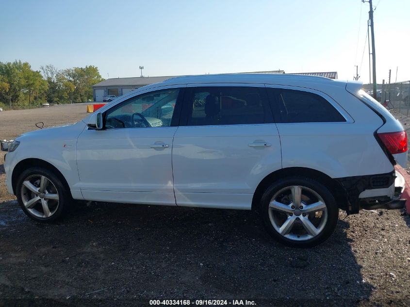 2013 Audi Q7 3.0T S Line Prestige VIN: WA1DGAFE5DD016290 Lot: 40334168