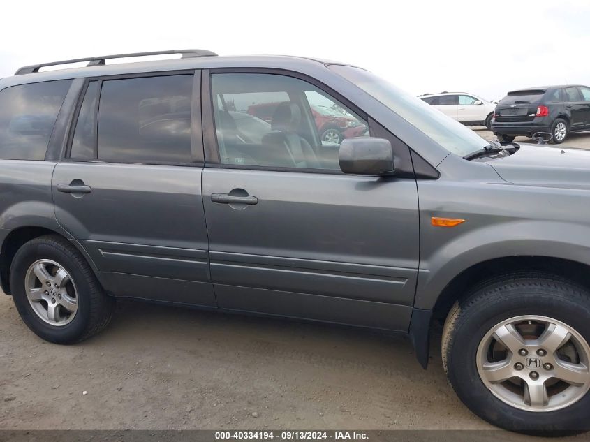 2008 Honda Pilot Ex-L VIN: 5FNYF28678B007613 Lot: 40334194